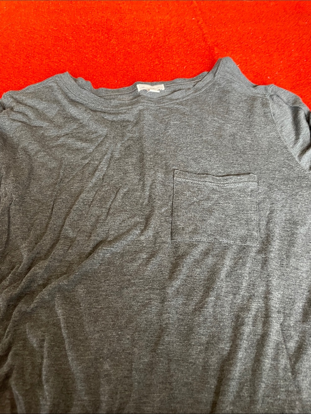 GAP Women's Long Sleeve Pocket Tee - Heather Gray